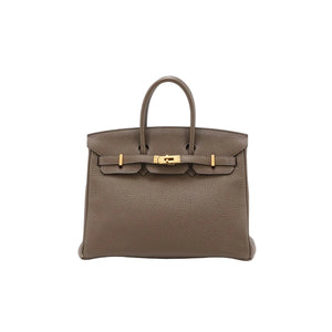 Hermès Birkin 25 in Etoupe Togo Gold Hardware