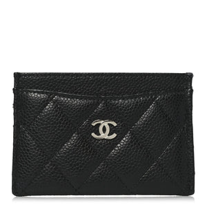 Chanel Caviar Quilted Card Holder Black