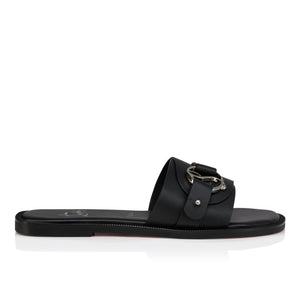 Christian Louboutin Her In Roma Flat Mules In Black