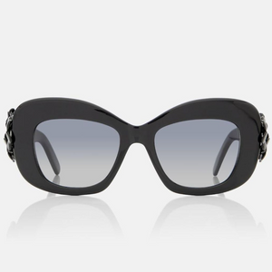 Dior Eyewear Clover Shiny Black Square Sunglasses