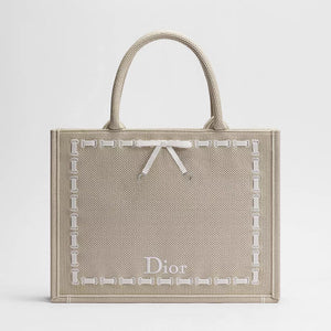 Dior Medium Book Tote With Strap Beige