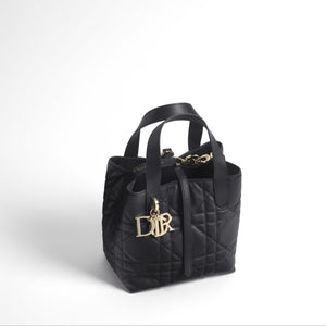 Dior Small Dior Toujours Bag in Black Supple Cannage Calfskin