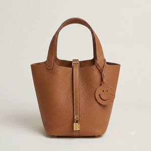 Hermes Leather Bucket Bag – Brown