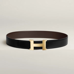 Hermès Reversible Belt With Gold Buckle