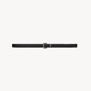 Yves Saint Laurent Thin Belt In Smooth Leather
