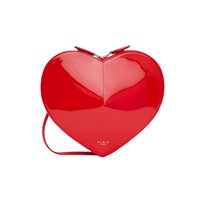 Alaïa 'Le Cœur' Red Crossbody Bag – Heart-Shaped Patent Leather Mini Purse | Modern Romantic Luxury