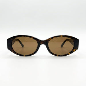 Balenciaga Eyewear Sunglasses With An Oval Frame And Tortoiseshell Effect