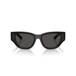 Burberry Black Cat-Eye Sunglasses With Gold Logo Accent