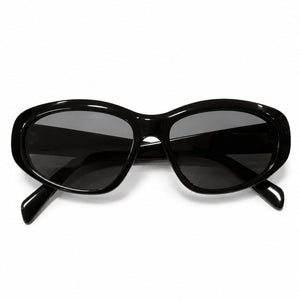 Celine Black Oversized Square Sunglasses With Black Lenses
