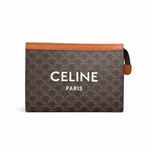 Celine Small Pouch With Celine Print