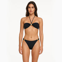 Celine Triomphe Balconette Top In Matte Jersey