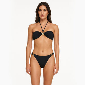 Celine Triomphe Balconette Top In Matte Jersey