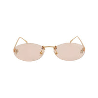 نظارات فندي شمسية بلون بيج – إطار أنيق وحماية UV | إكسسوار صيفي فاخر