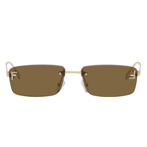 Fendi Gold 'Fendi First' Crystal Sunglasses