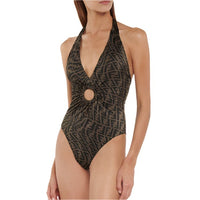 Fendi x Sarah Coleman SS21 One-Piece Swimsuits Women's Brown