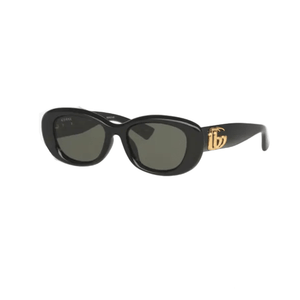 Gucci Bold Oval Sunglasses With Gold Double G Logo
