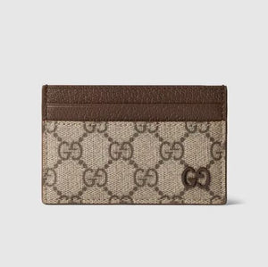 Gucci Brown Trim GG Card Case