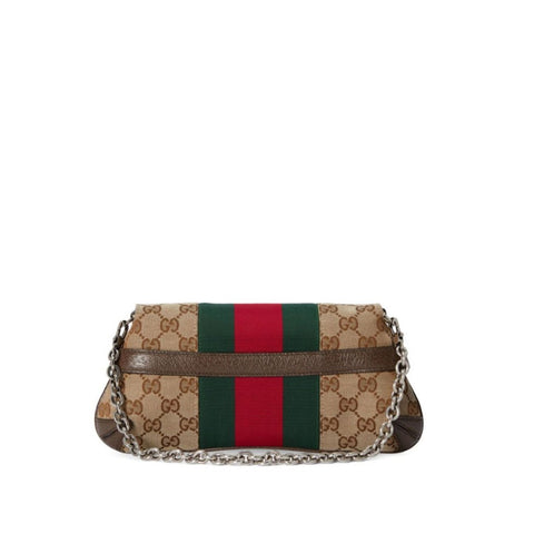 Gucci Gucci Horsebit Chain Small Shoulder Bagbeige Cotton - BEAUTY BAR