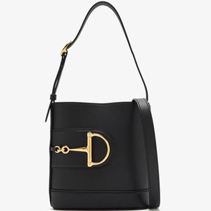 Gucci Women's Black Mini Leather Bucket Bag