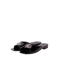 Gucci Women's Black Patent Leather Flat Slipper