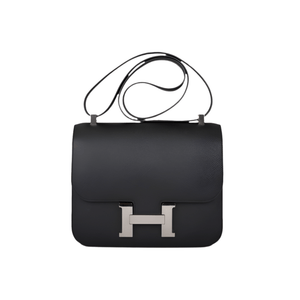 Hermès Bag Constance 24 Black Epsom Palladium