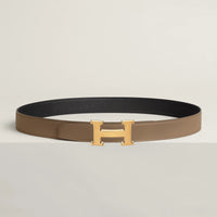 Hermès Belt Buckle & Reversible Leather Safari / Noir