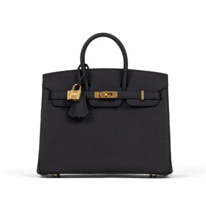 Hermès Birkin 25 Black in Togo Leather With Gold Hardware