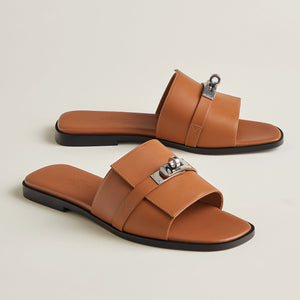 Hermès Giulia Sandal Naturel