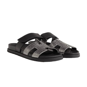 Hermès Techno-Sandal In Anatomical Rubber Sole And Adjustable Strap