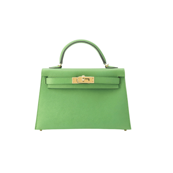 Hermès Vert Yucca Epsom Mini Kelly Do Bag