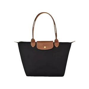 Longchamp Le Pliage Medium Shoulder Bag Black And Brown