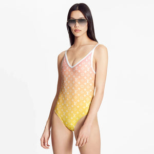 Louis Vuitton Monogram Gradient Cut-Out One-Piece Swimsuit