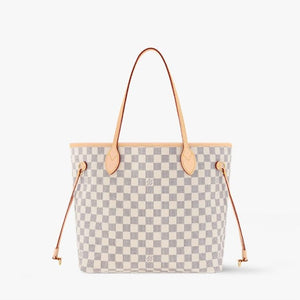 Louis Vuitton Neverfull MM Damier Azur Canvas Beige