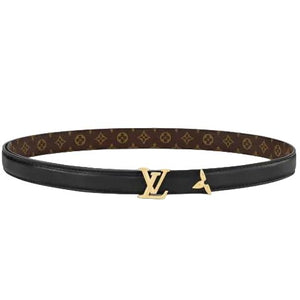 Louis Vuitton Pretty LV 20mm Reversible Belt Black