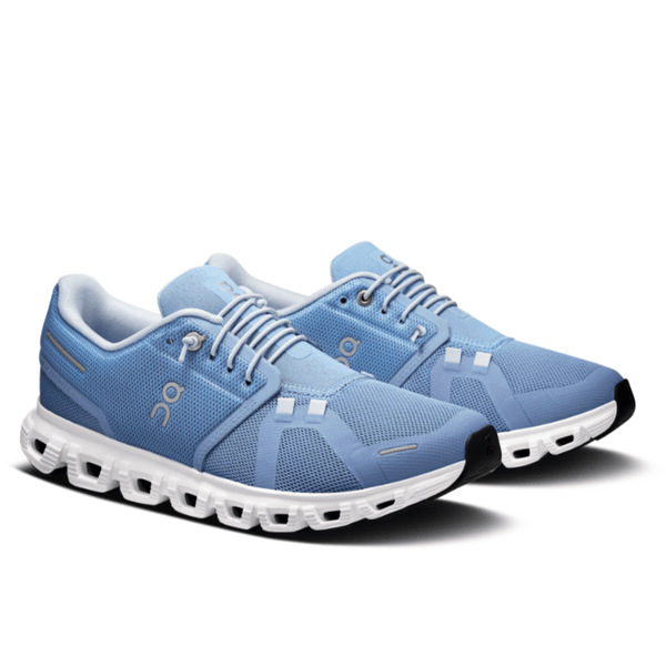 On Running Cloud 6 Chambray | White