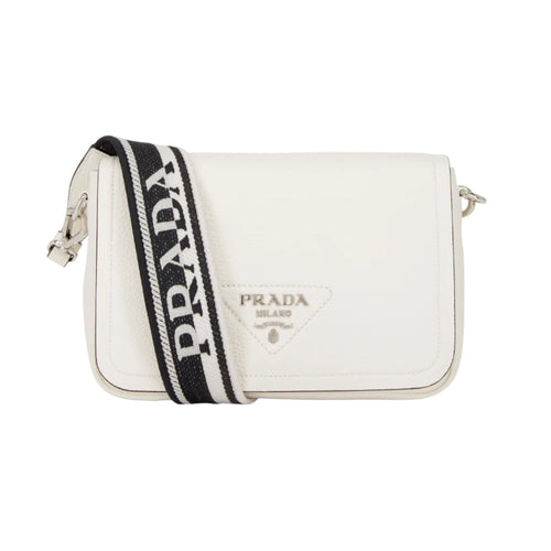 Prada Leather White Shoulder Bag