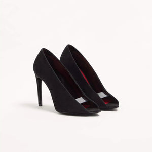 Valentino Open Toe Revealed Suede Pumps 105mm