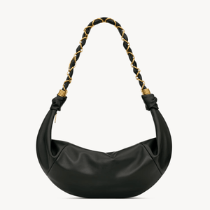 Yves Saint Laurent Amalia Hobo in Lambskin Black