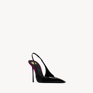 Yves Saint Laurent Amalia Slingback Pumps In Patent Leather