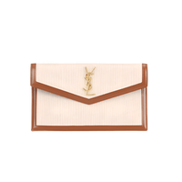 Yves Saint Laurent Uptown Canvas Clutch