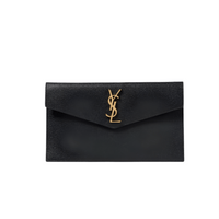 Yves Saint Laurent Uptown Leather Clutch