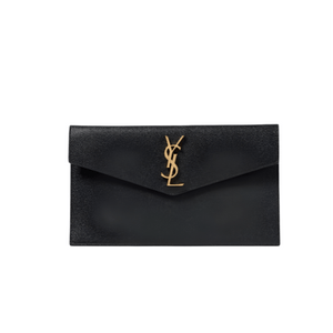 Yves Saint Laurent Uptown Leather Clutch