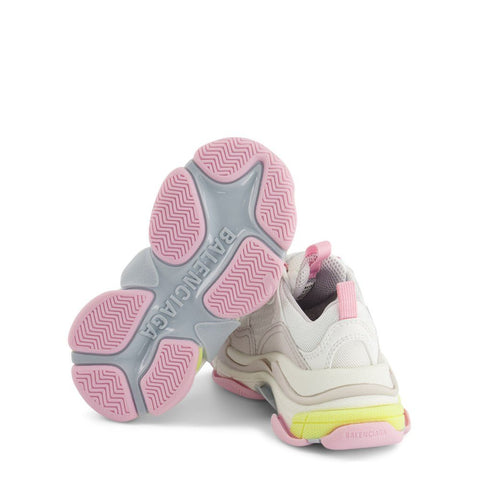 Balenciaga White Triple S Sneakers Pink & Grey - BEAUTY BAR