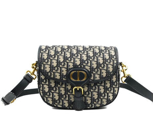 Dior Medium Bobby Bag Blue Oblique Jacquard Canvas