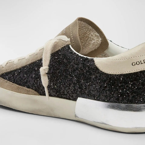 Golden Goose Superstar Glitter Low-Top Sneakers - BEAUTY BAR