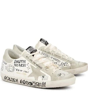 Golden Goose Women's Natural Superstar Cream Sneakers