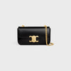 Celine Triomphe Claude Black Leather Shoulder Bag