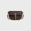Celine Folco Shoulder Bag in Triomphe Canvas