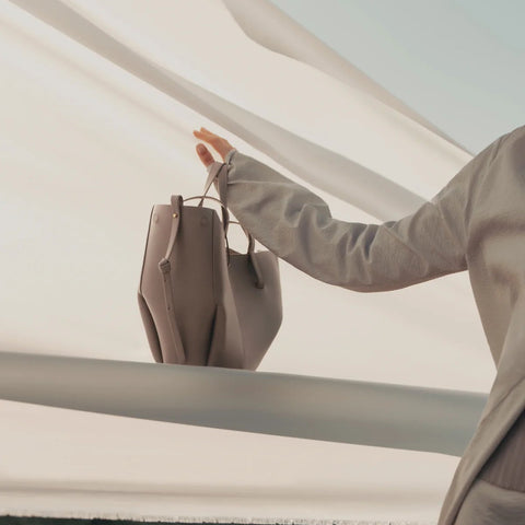 Polène Cyme Mini Edition Textured Taupe