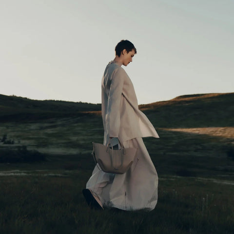 Polène Cyme Mini Edition Textured Taupe